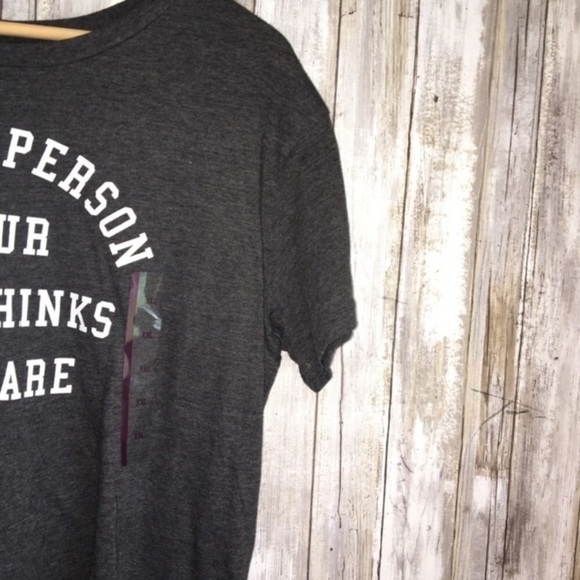 NWT Fifth Sun Be The Person Your Pet Thinks You Are Dark Grey Tee - Picture 3 of 5